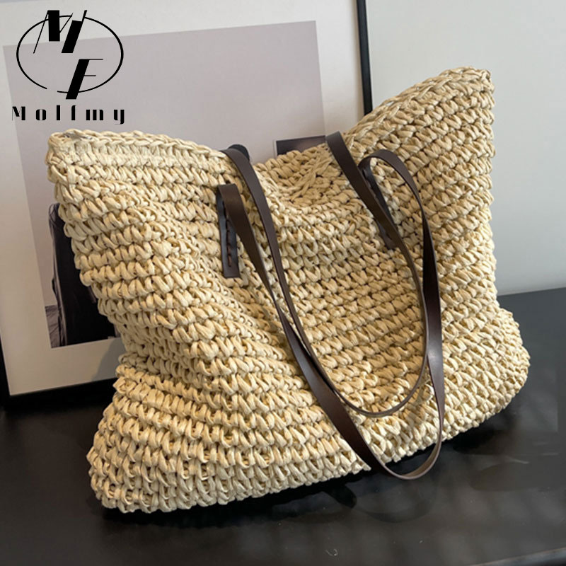 Luxury Bags Collection - Bolsos de mano tejidos de paja,