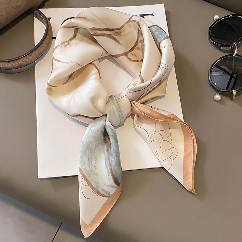 Luxury Bags Expensive - Bufanda cuadrada de seda satinada con