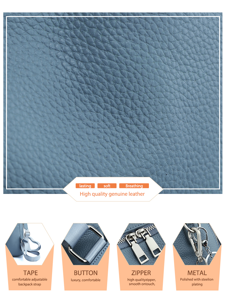 Mochila Zency de cuero genuino - Luxury High Quality Bags reseña y precio