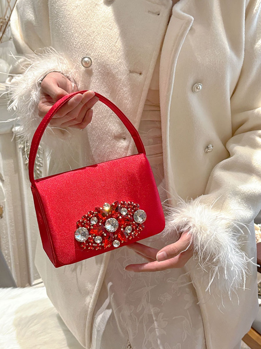 Bolso Pequeño Cuadrado de Saté - Luxury Bags For Young Women reseña y precio