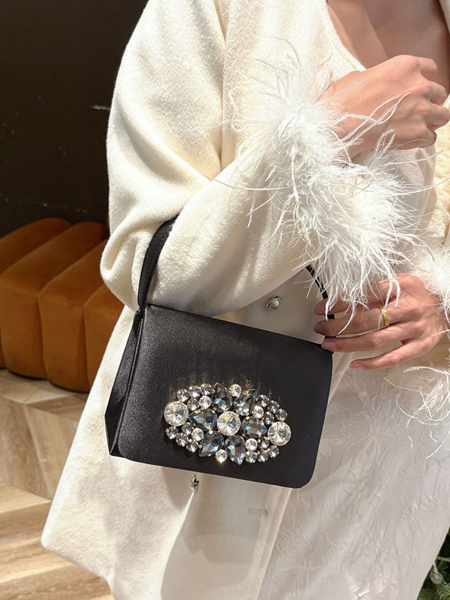 Bolso Pequeño Cuadrado de Saté - Luxury Bags For Young Women reseña y precio
