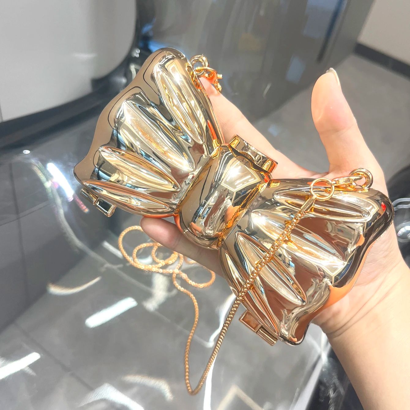 Bolso de noche dorado, moneder - Luxury Bags Collection reseña y precio