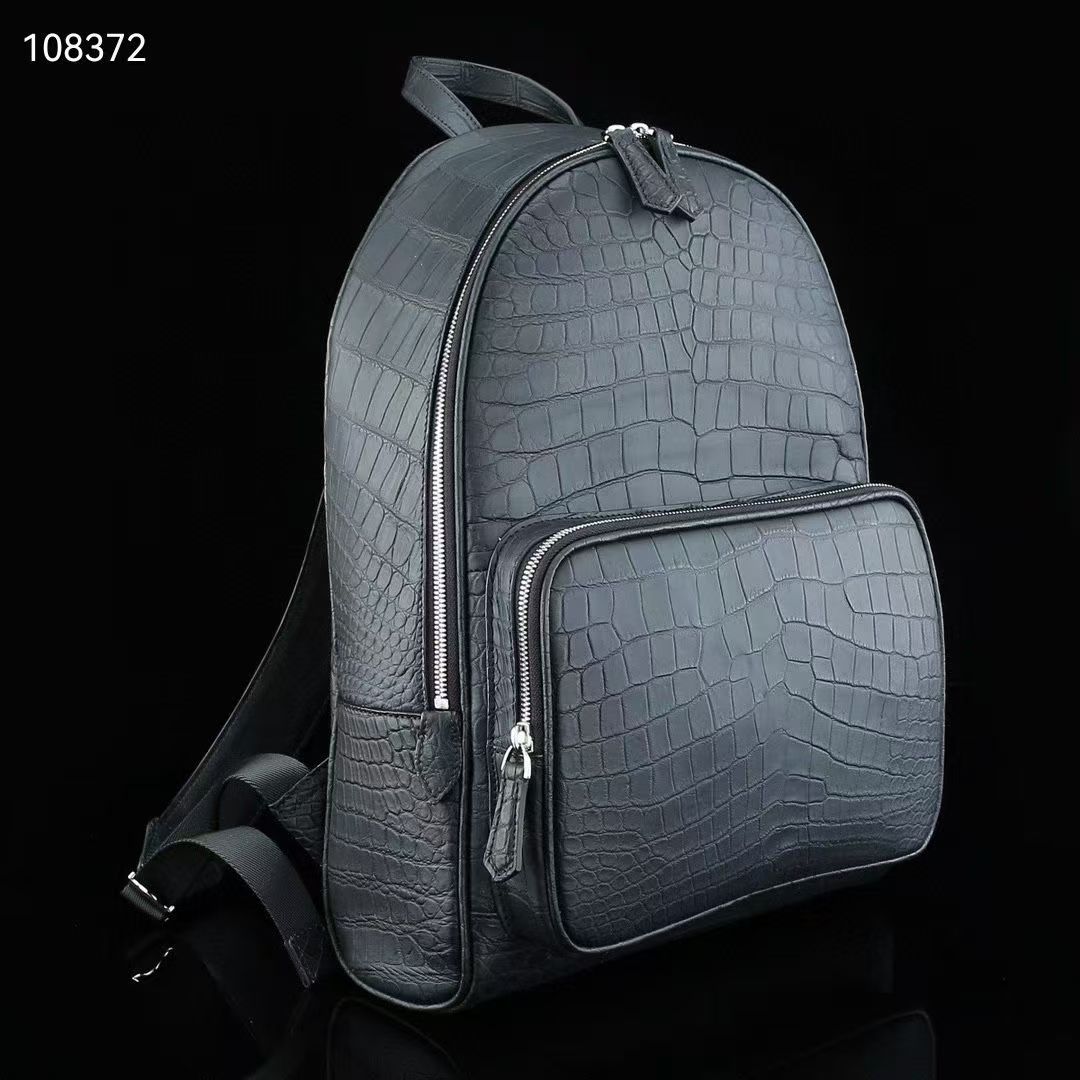 Mochila de piel de cocodrilo a - Luxury Bags Level reseña y precio