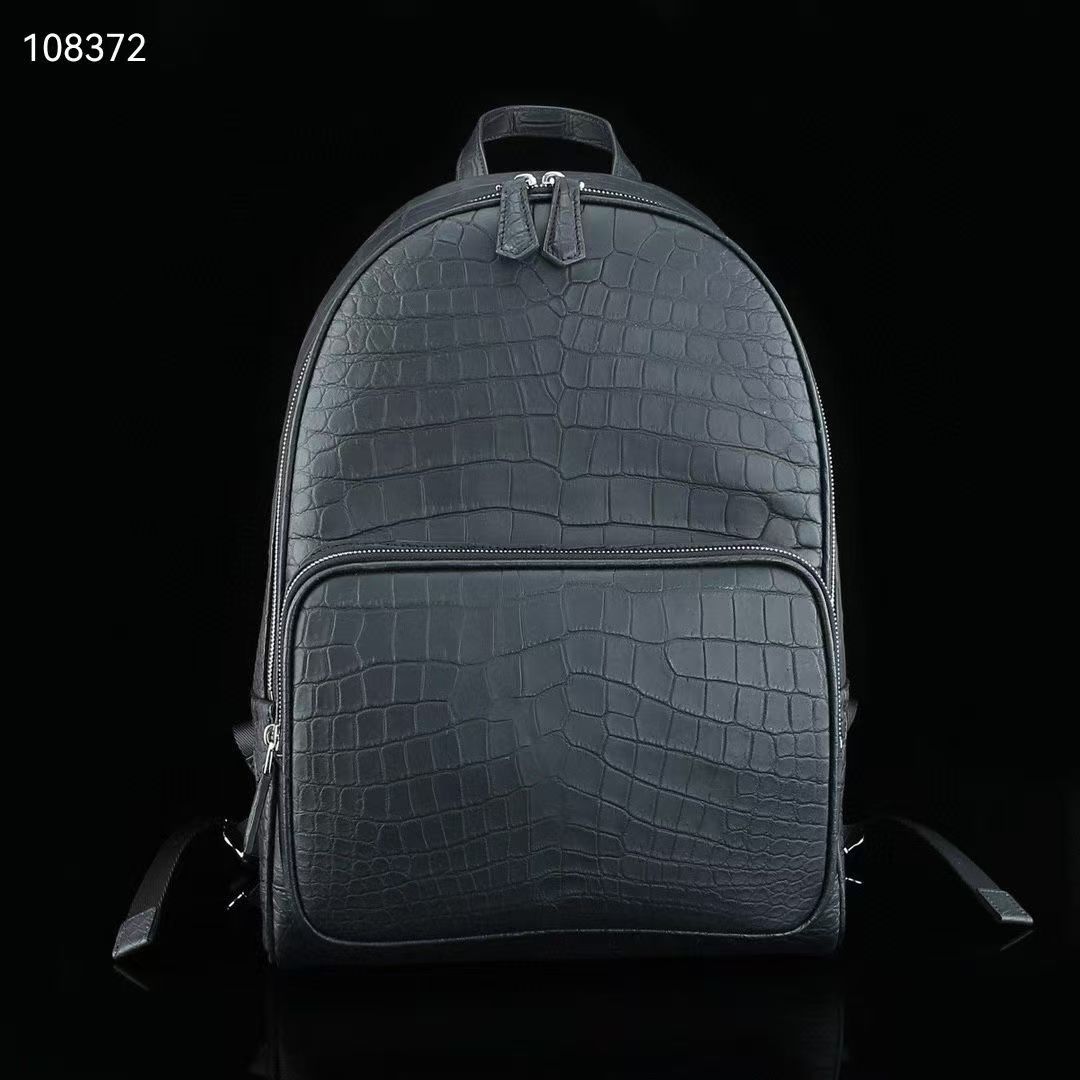 Mochila de piel de cocodrilo a - Luxury Bags Level reseña y precio