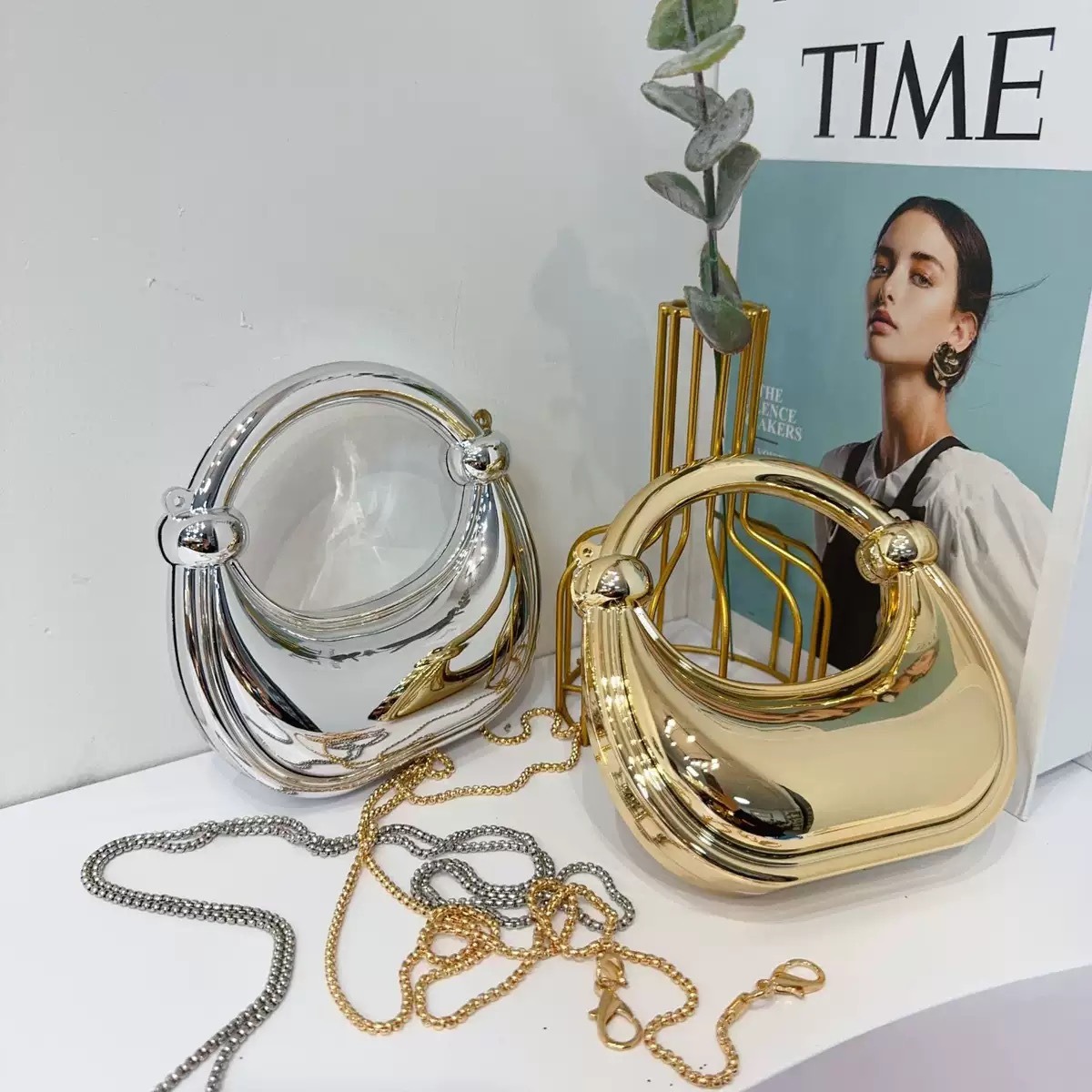 Mini bolso de noche dorado, mo - Luxury Bags Expensive reseña y precio
